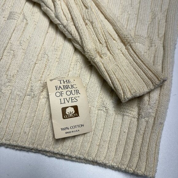 Vintage Nutmeg Mills NBA Knit Sweater Mens XL 23.5x27.5 V Neck New With Tags - Picture 6 of 8